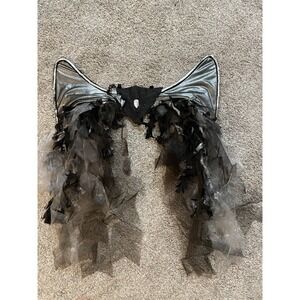 Black And Silver Fairy Wings Costume Black Angel Wings